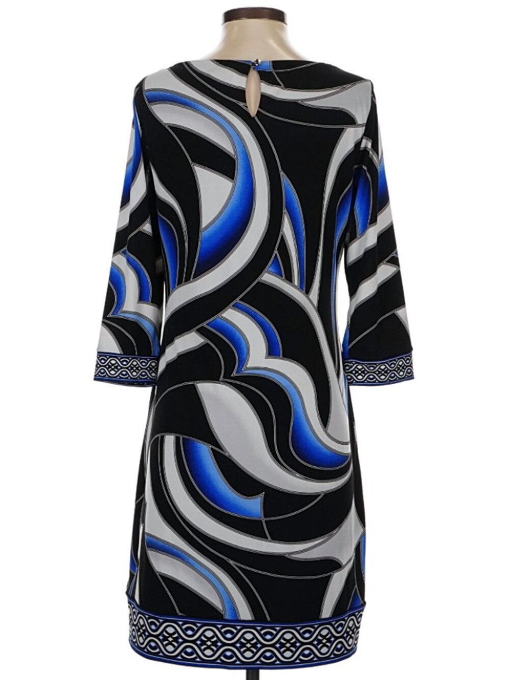 White House Black Market Women's Geo Print Shift Dress - Size S - Like New - Picture 3 of 9